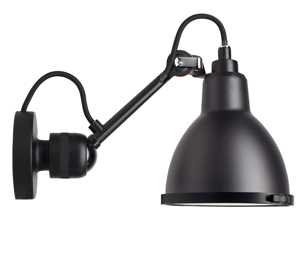 304 badrum vägglampa svart/svart